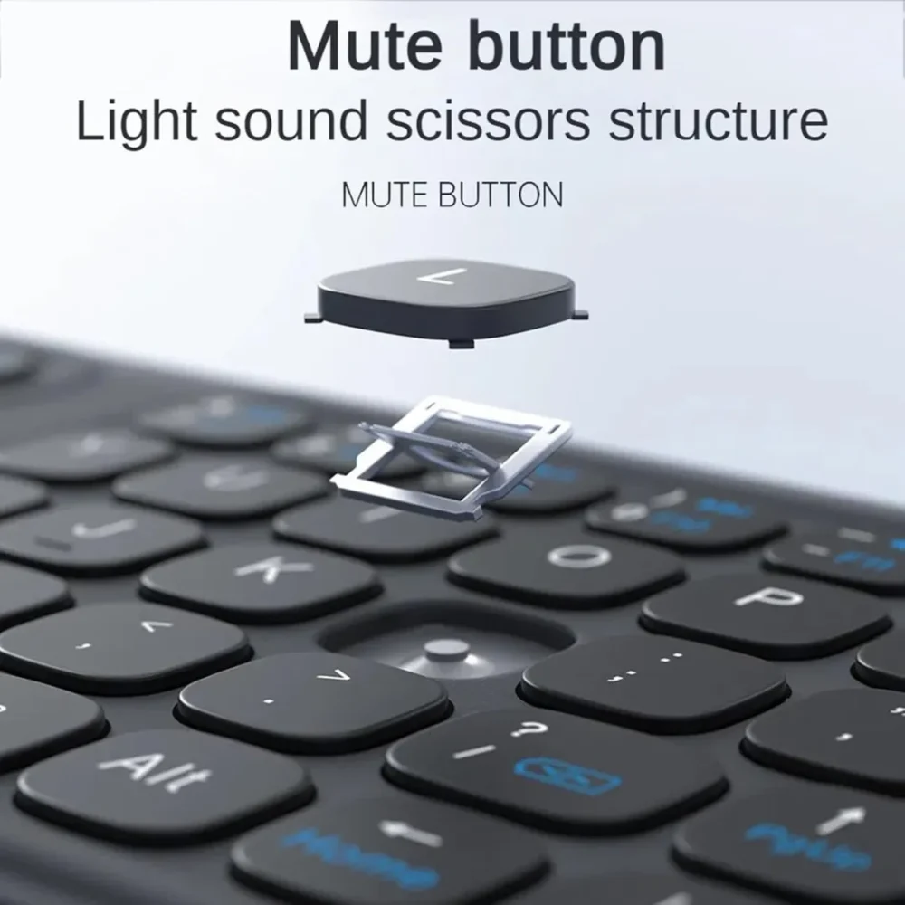 WiWU Foldable Bluetooth Keyboard with Large Trackpad | Portable Multi-Device Keyboard for iPad, Tablet, Laptop & Phone