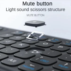 WiWU Foldable Bluetooth Keyboard with Large Trackpad | Portable Multi-Device Keyboard for iPad, Tablet, Laptop & Phone
