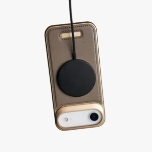 Aluminum Alloy Frameless Magnetic Metal Leather Case for iPhone 17 Air