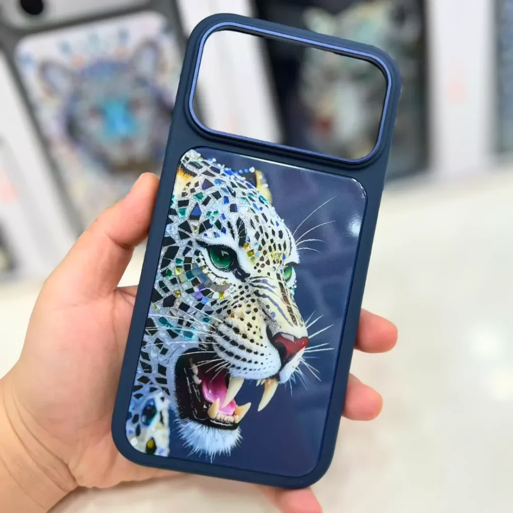iPhone 17 Pro Luxury Crystal Leopard MagSafe Case | Premium Shockproof Protective Cover