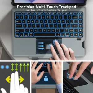Nillkin Carry Go Keyboard Case for Samsung Galaxy Tab S10 Ultra/S9 Ultra 14.6" with Backlit Keyboard, Trackpad, Handle & Stand