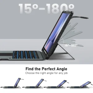 Nillkin Carry Go Keyboard Case for Samsung Galaxy Tab S10 Ultra/S9 Ultra 14.6" with Backlit Keyboard, Trackpad, Handle & Stand