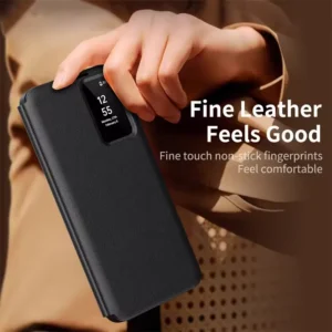 Samsung Galaxy S26 Ultra Smart View Wallet Case | PU Leather Smart Window Phone Cover