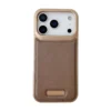 Aluminum Alloy Frameless Magnetic Metal Leather Case for iPhone 17 Pro / 17 Pro Max