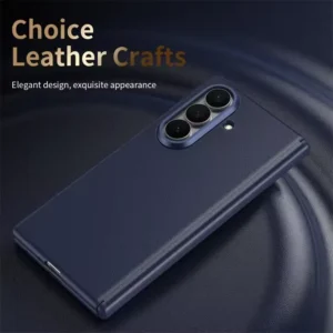 Samsung Galaxy Z Fold 7 MagSafe Vegan Leather Case | Hinge & Screen Protection with Smart Shortcut Keys