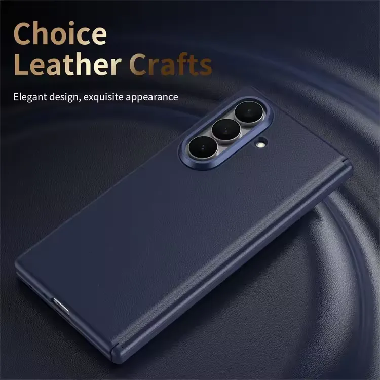 Samsung Galaxy Z Fold 7 MagSafe Vegan Leather Case | Hinge & Screen Protection with Smart Shortcut Keys