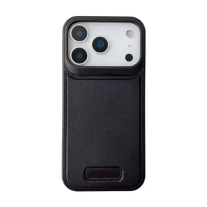 Aluminum Alloy Frameless Magnetic Metal Leather Case for iPhone 17 Pro / 17 Pro Max