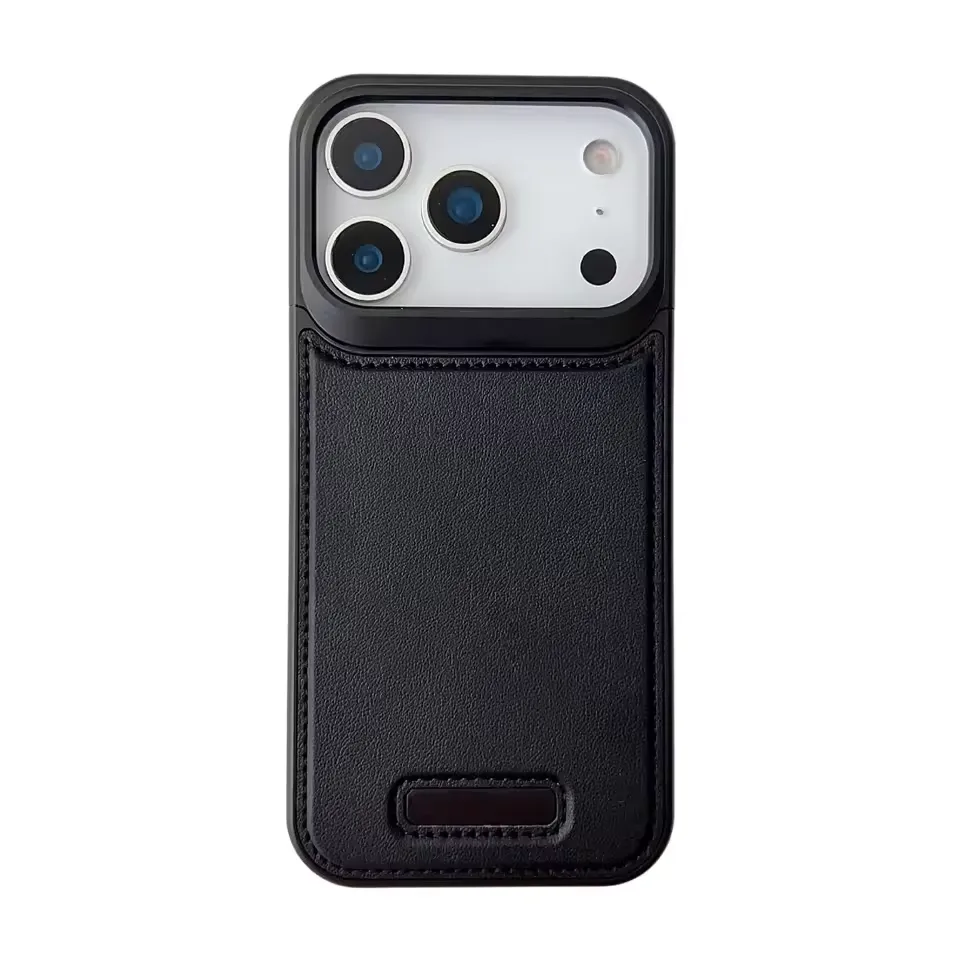 Aluminum Alloy Frameless Magnetic Metal Leather Case for iPhone 17 Pro / 17 Pro Max
