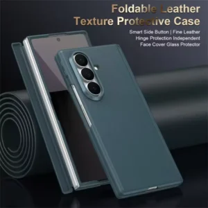 Samsung Galaxy Z Fold 7 MagSafe Vegan Leather Case | Hinge & Screen Protection with Smart Shortcut Keys