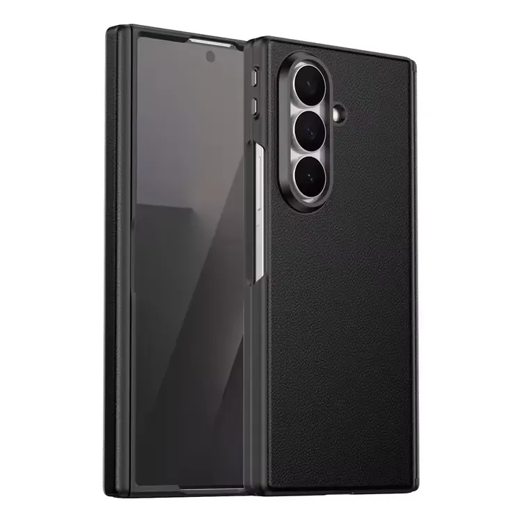 Samsung Galaxy Z Fold 7 MagSafe Vegan Leather Case | Hinge & Screen Protection with Smart Shortcut Keys