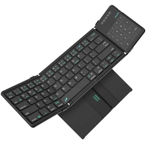 Nillkin Cube Foldable Bluetooth Keyboard with Touchpad & Number Pad for iPad, Laptop & Phone | Multi-Device Wireless Keyboard