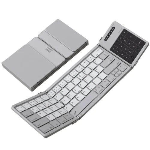 Nillkin Cube Foldable Bluetooth Keyboard with Touchpad & Number Pad for iPad, Laptop & Phone | Multi-Device Wireless Keyboard