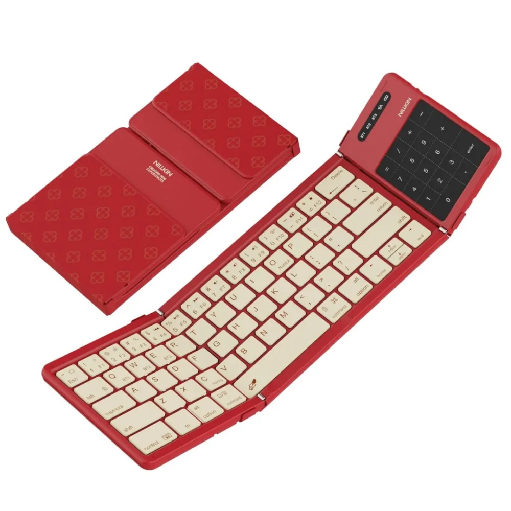 Nillkin Cube Foldable Bluetooth Keyboard with Touchpad & Number Pad for iPad, Laptop & Phone | Multi-Device Wireless Keyboard Nillkin Cube Foldable Bluetooth Keyboard with Touchpad & Number Pad for iPad, Laptop & Phone | Multi-Device Wireless Keyboard