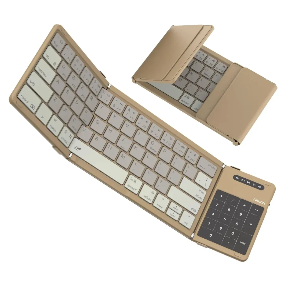 Nillkin Cube Foldable Bluetooth Keyboard with Touchpad & Number Pad for iPad, Laptop & Phone | Multi-Device Wireless Keyboard Nillkin Cube Foldable Bluetooth Keyboard with Touchpad & Number Pad for iPad, Laptop & Phone | Multi-Device Wireless Keyboard