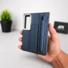 Samsung Galaxy Z Fold 8 Strap Case with Stylus Pen | Metal Camera Frame Kickstand Cover with Front Screen Protection