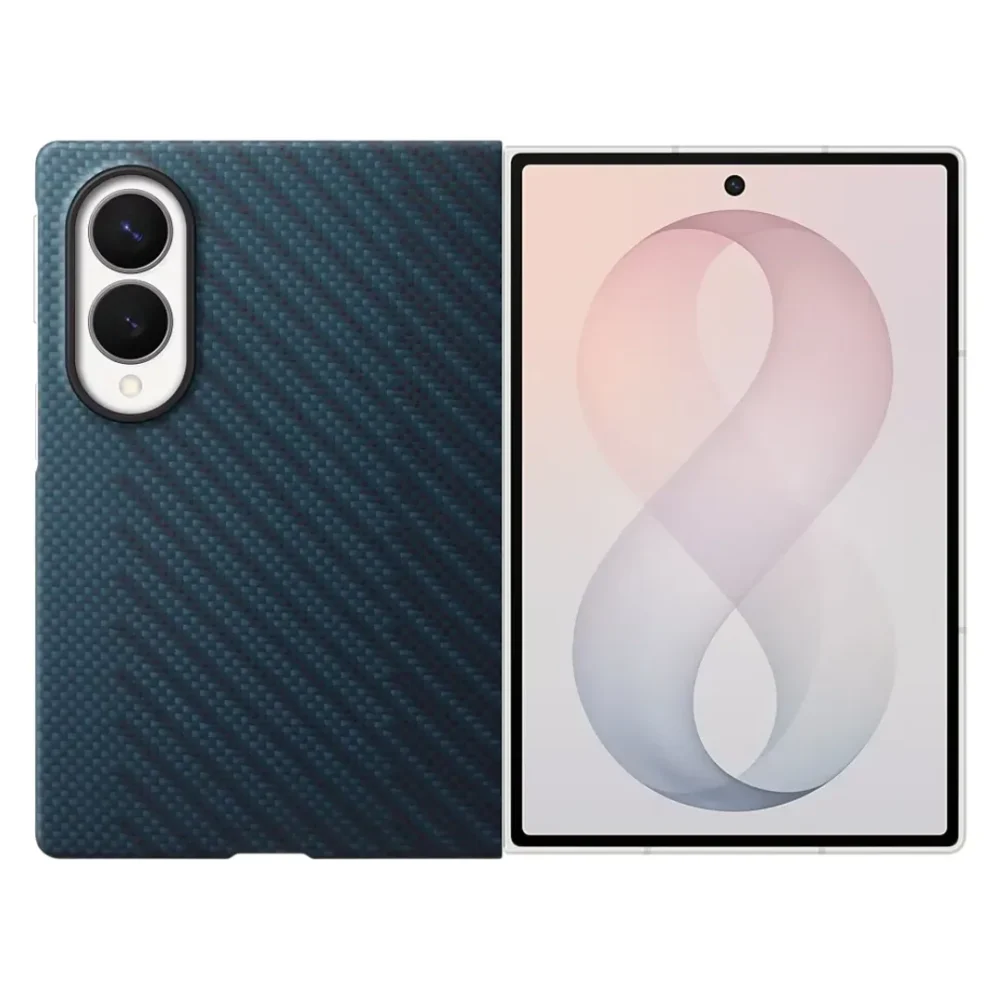 Samsung Galaxy Z Fold 8 Carbon Fiber Case | 0.8mm Slim MagSafe Magnetic Cover | Ultra Thin Aramid Fiber Phone Case