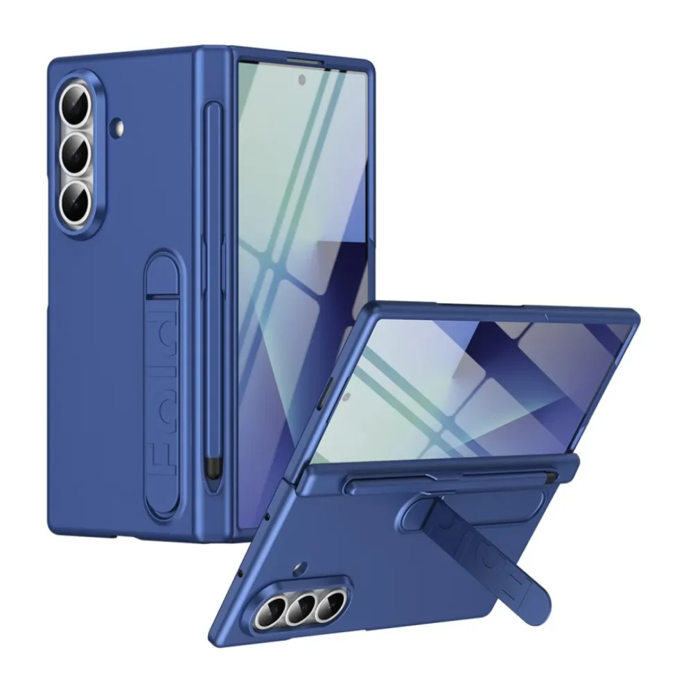 Samsung Galaxy Z Fold7 Ultra Hard PC Kickstand Case (2) Samsung Galaxy Z Fold7 Ultra Hard PC Kickstand Case with Built-in Tempered Glass Screen Protector, S Pen Holder & Shockproof Cover