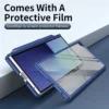 Samsung Galaxy Z Fold7 Ultra Hard PC Kickstand Case with Built-in Tempered Glass Screen Protector, S Pen Holder & Shockproof Cover