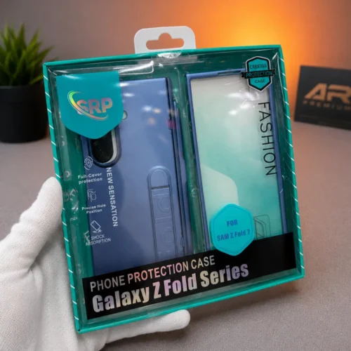 Samsung Galaxy Z Fold7 Ultra Hard PC Kickstand Case with Built-in Tempered Glass Screen Protector, S Pen Holder & Shockproof Cover