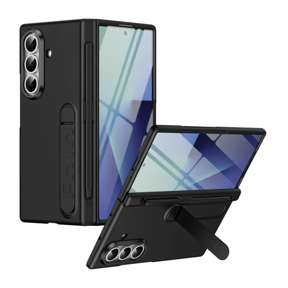 Samsung Galaxy Z Fold7 Ultra Hard PC Kickstand Case (8) Samsung Galaxy Z Fold7 Ultra Hard PC Kickstand Case with Built-in Tempered Glass Screen Protector, S Pen Holder & Shockproof Cover