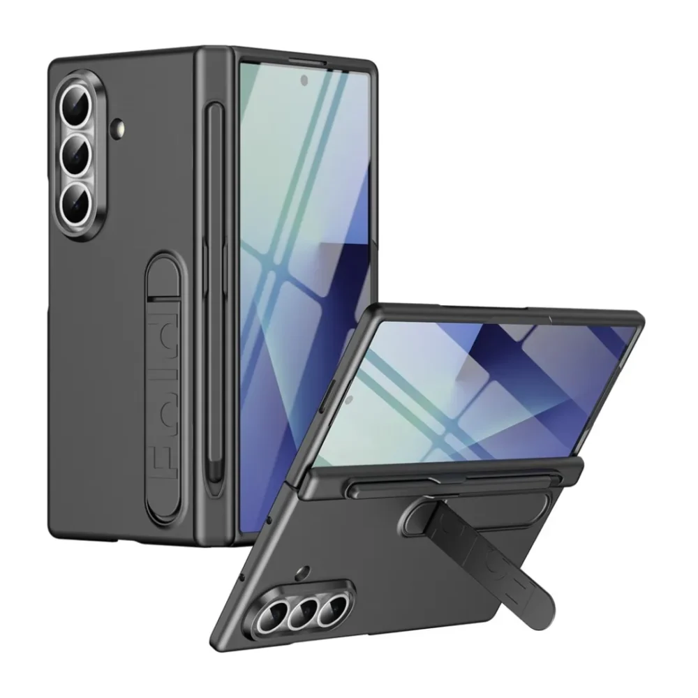 Samsung Galaxy Z Fold7 Ultra Hard PC Kickstand Case (9) Samsung Galaxy Z Fold7 Ultra Hard PC Kickstand Case with Built-in Tempered Glass Screen Protector, S Pen Holder & Shockproof Cover