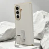 Samsung Galaxy Z Fold 8 Ultra Leather Back Case with Hinge Protection & Metal Stand