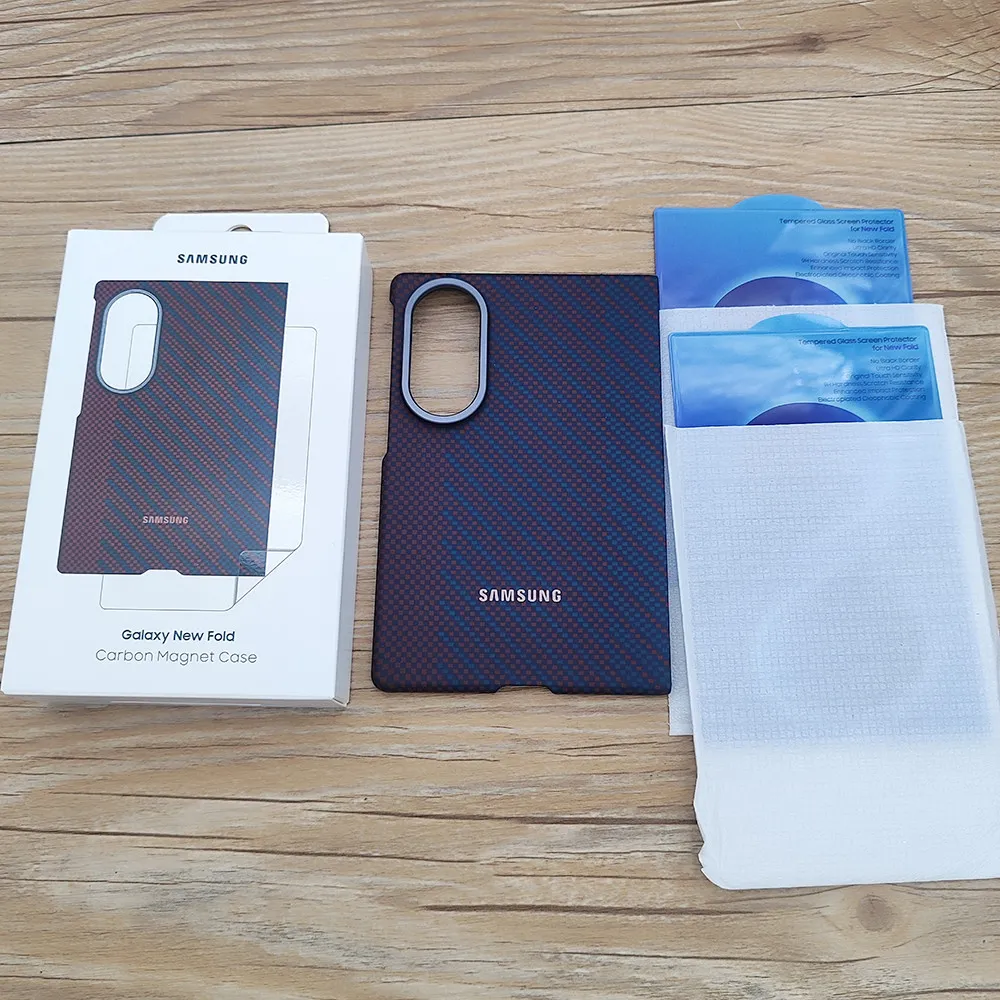 Samsung Galaxy Z Fold 8 Carbon Fiber Case | 0.8mm Slim MagSafe Magnetic Cover | Ultra Thin Aramid Fiber Phone Case