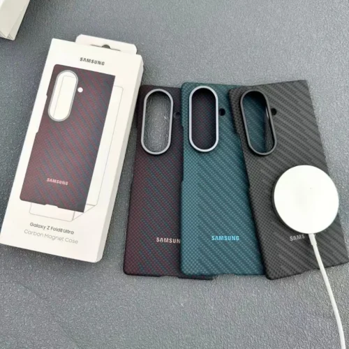Samsung Galaxy Z Fold 8 Ultra Carbon Fiber Case | 0.8mm Slim MagSafe Magnetic Cover | Ultra Thin Aramid Fiber Phone Case