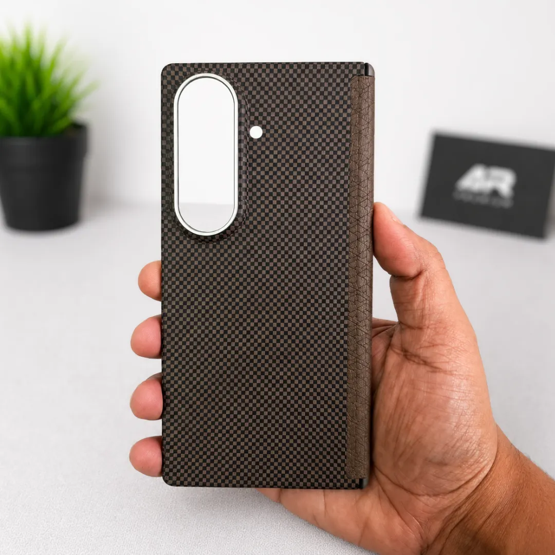 Play the product video for Samsung Galaxy Z Fold 8 Ultra Aramid Carbon Fiber Case | Hinge Protection Cover with Tempered Glass