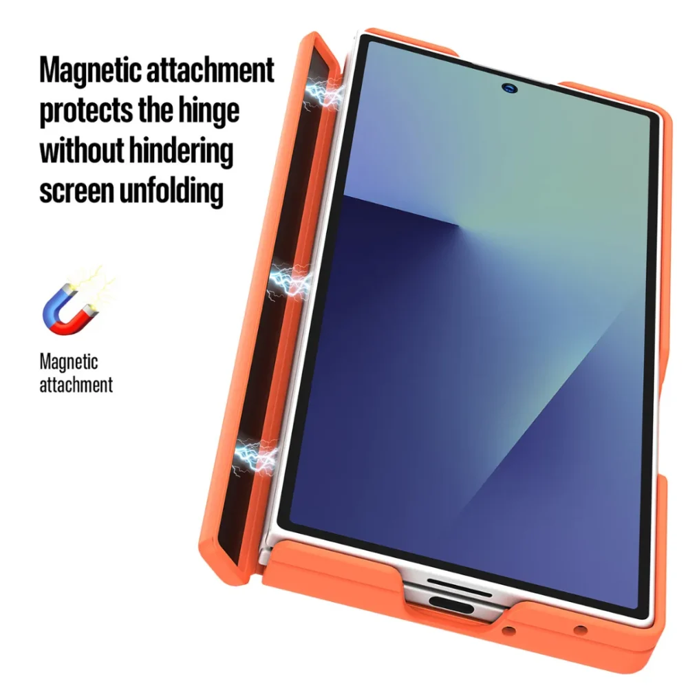 Samsung Galaxy Z Fold 8 Ultra Magnetic Back Case – Slim Translucent Matte Protective Cover (Only Back)
