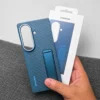 Samsung Galaxy Z Fold 8 Ultra Carbon Standing Case with Built-in Metal Kickstand