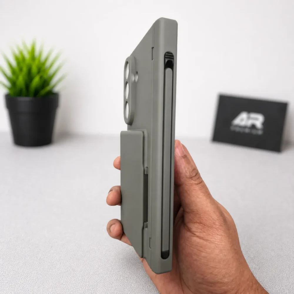 Samsung Galaxy Z Fold 8 Ultra Case | Hard PC Phone Cover with Screen Protector | Card Holder Wallet