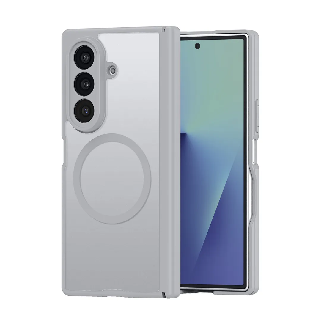Samsung Galaxy Z Fold 8 Ultra Magnetic Back Case – Slim Translucent Matte Protective Cover (Only Back)