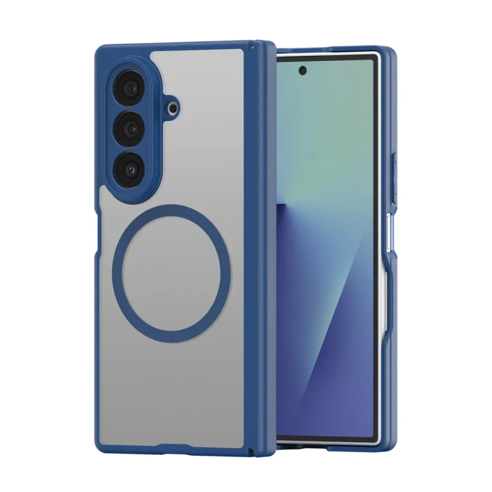 Samsung Galaxy Z Fold 8 Ultra Magnetic Back Case – Slim Translucent Matte Protective Cover (Only Back)