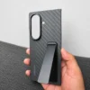 Samsung Galaxy Z Fold 8 Ultra Carbon Standing Case with Built-in Metal Kickstand