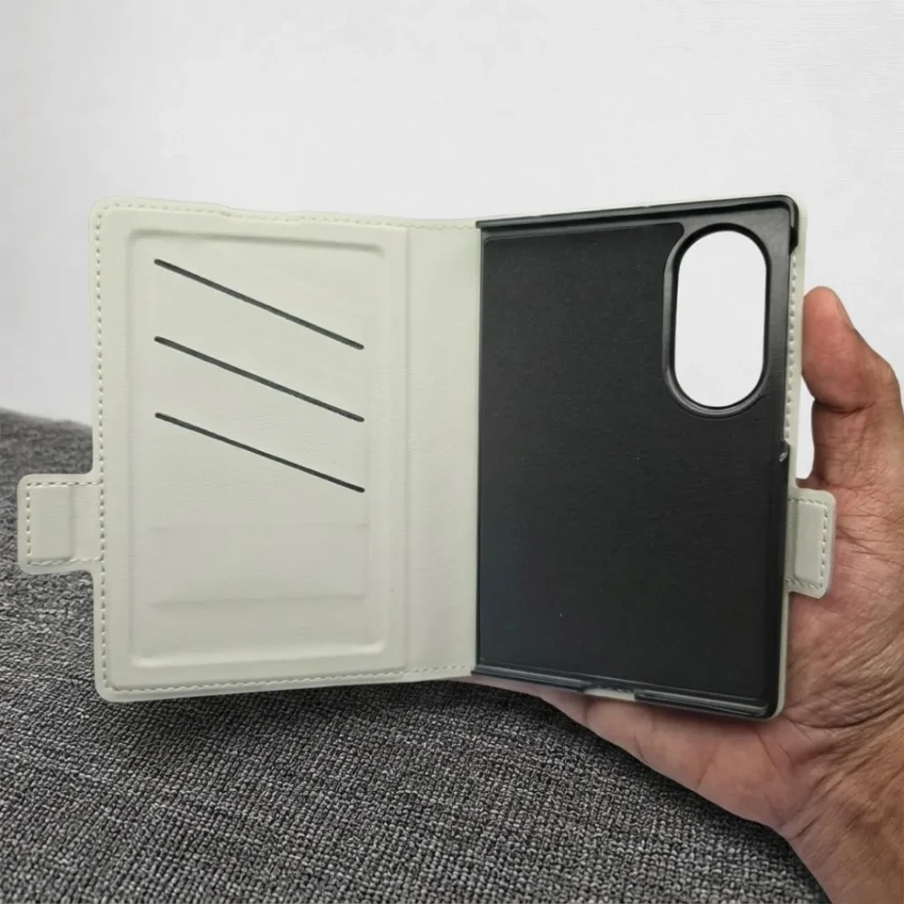 Samsung Galaxy Z Fold 8 Leather Flip Case with Rotating Stand & Card Holder