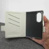 Samsung Galaxy Z Fold 8 Leather Flip Case with Rotating Stand & Card Holder