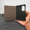 Samsung Galaxy Z Fold 8 Leather Flip Case with Rotating Stand & Card Holder