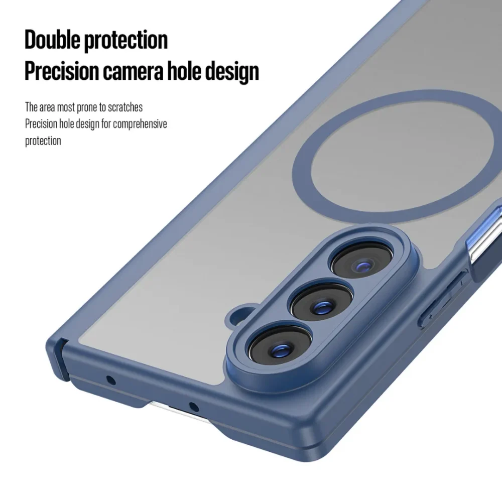 Samsung Galaxy Z Fold 8 Ultra Magnetic Back Case – Slim Translucent Matte Protective Cover (Only Back)
