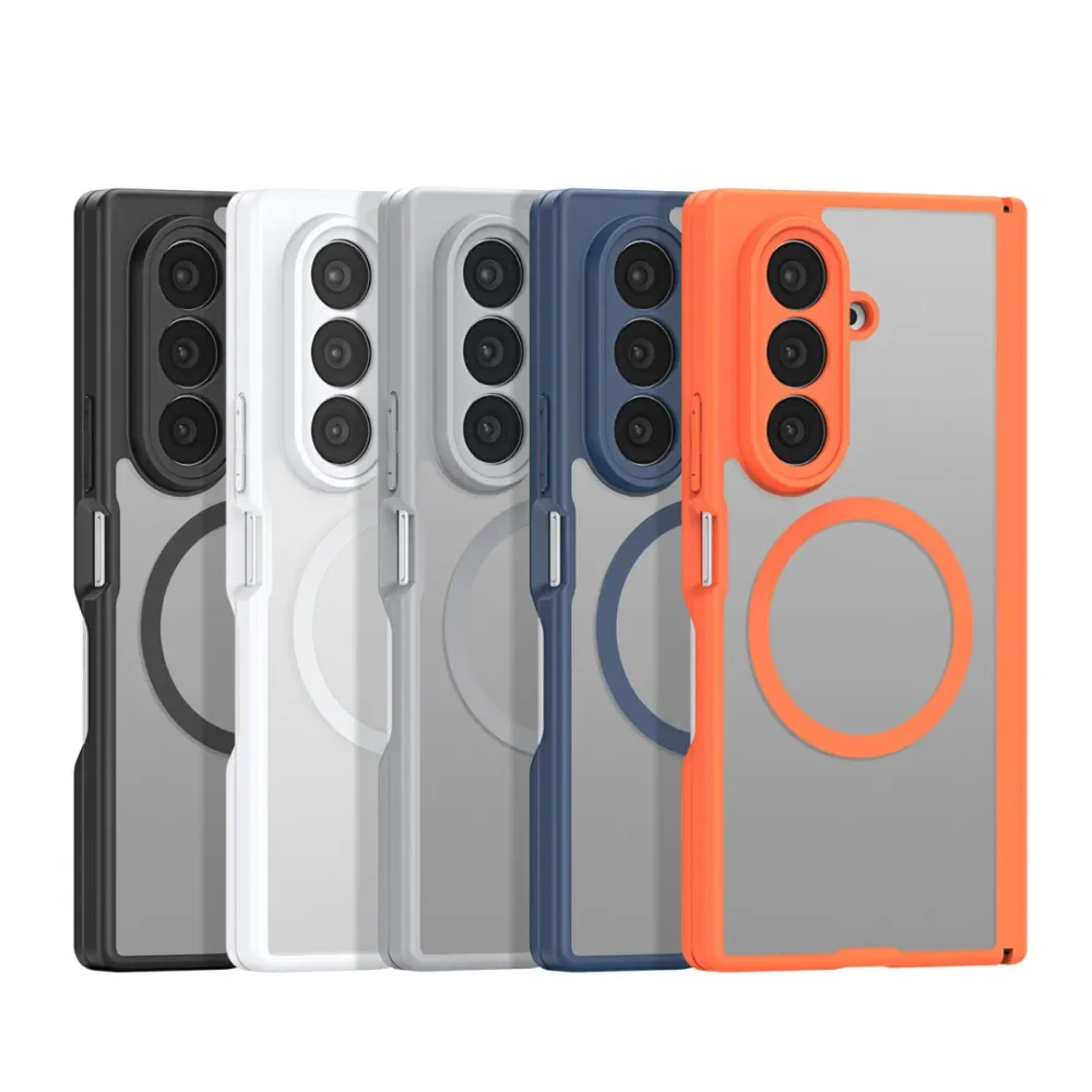 Samsung Galaxy Z Fold 8 Ultra Magnetic Back Case – Slim Translucent Matte Protective Cover (Only Back)