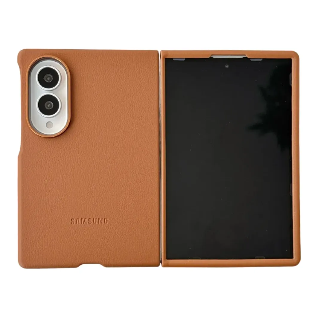 Samsung Galaxy Z Fold 8 Faux Leather Case with Camera Protection and Soft-Touch Coverage - Image 10