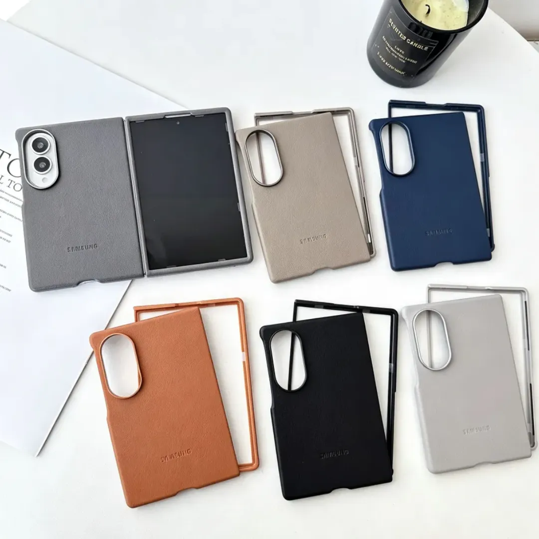 Samsung Galaxy Z Fold 8 Faux Leather Case with Camera Protection and Soft-Touch Coverage - Image 8
