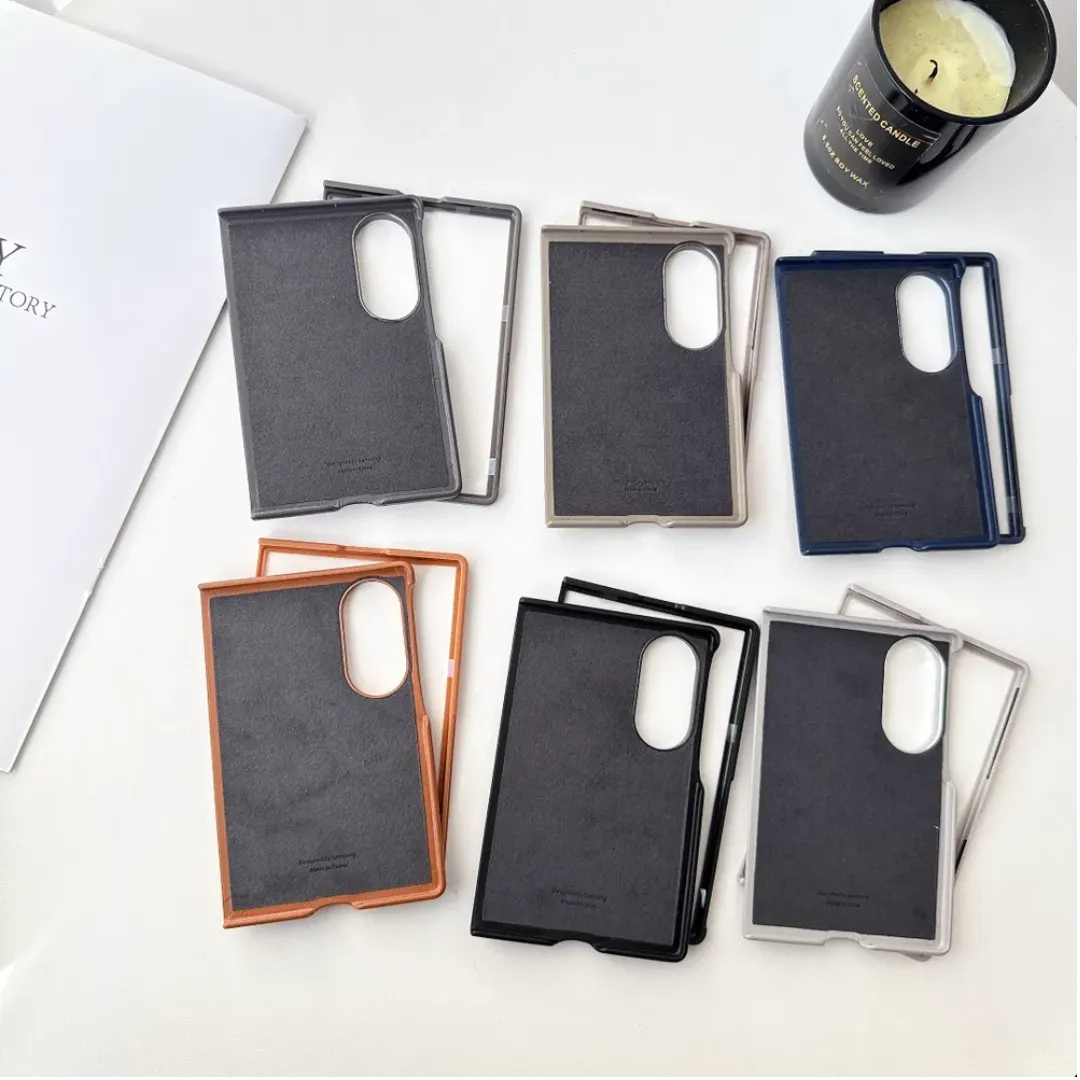 Samsung Galaxy Z Fold 8 Faux Leather Case with Camera Protection and Soft-Touch Coverage - Image 6