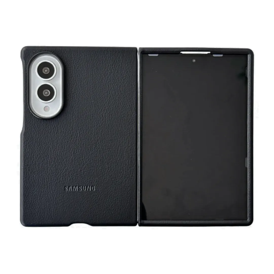 Samsung Galaxy Z Fold 8 Faux Leather Case with Camera Protection and Soft-Touch Coverage