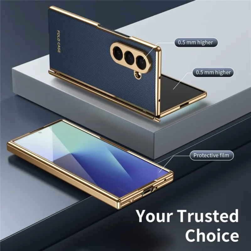 81fb871dfb Samsung Galaxy Z Fold 8 Ultra Case Premium Textured Back Cover with Gold Border, Camera Protection & Slim Fit