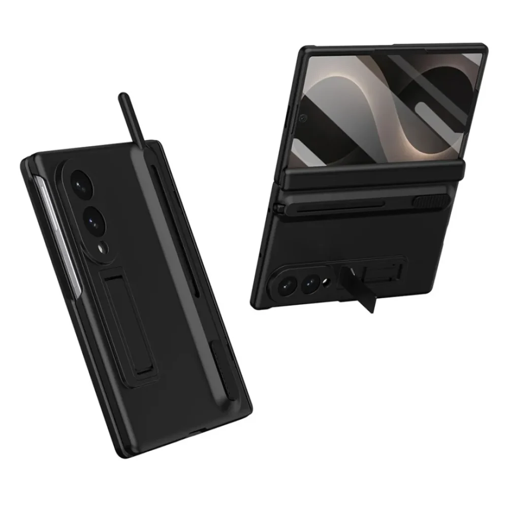 Samsung Galaxy Z Fold 8 Case with Pen | Fold 8 Kickstand Case with Screen Protector | Heavy Duty Hinge Protection Cover