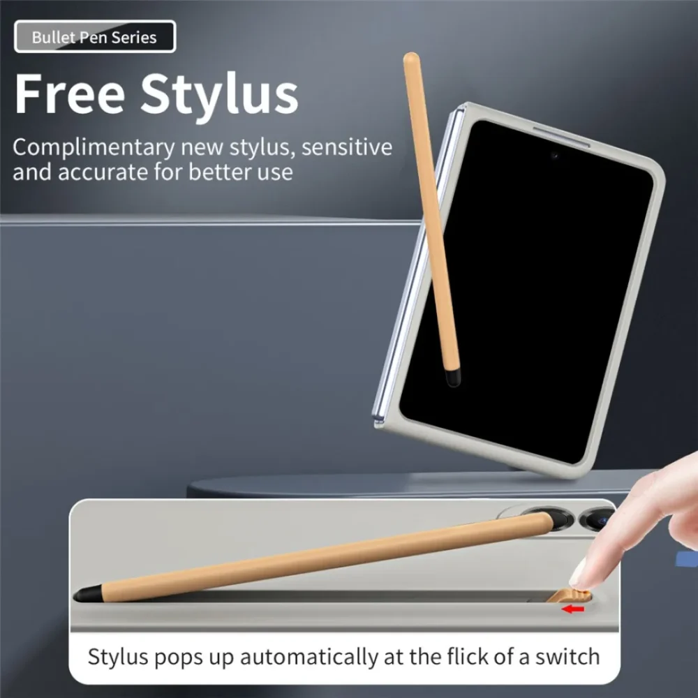 Fold 8 Case with Stylus Pen | Hard PC Back Cover