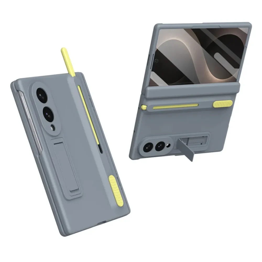 Samsung Galaxy Z Fold 8 Case with Pen | Fold 8 Kickstand Case with Screen Protector | Heavy Duty Hinge Protection Cover