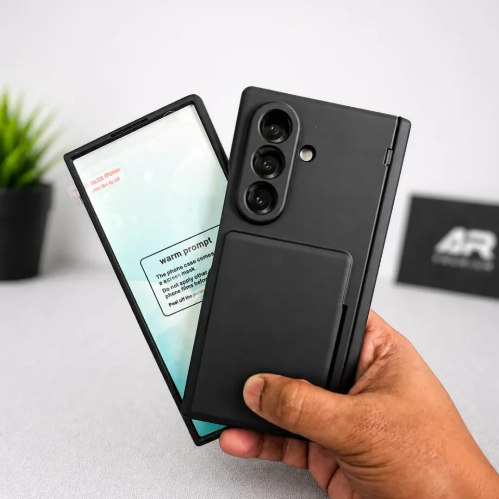 Samsung Galaxy Z Fold 8 Ultra Case | Hard PC Phone Cover with Screen Protector | Card Holder Wallet
