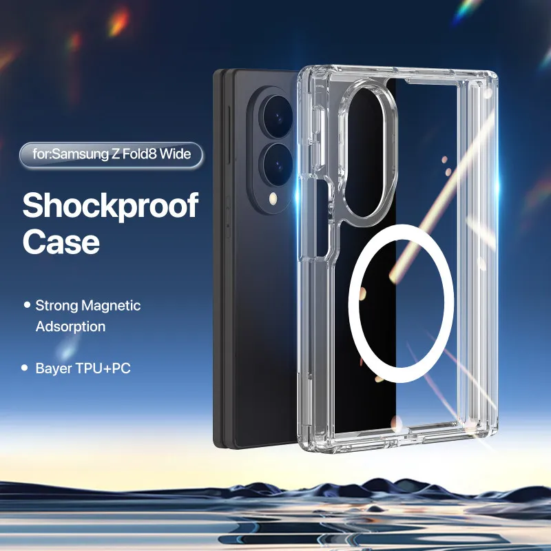 imgi_18_coque-samsung-galaxy-z-fold-8-magnetique-clin-series-dux-ducis Samsung Galaxy Z Fold 8 Case with MagSafe | Clear Magnetic Protective Cover | Shockproof Transparent Case